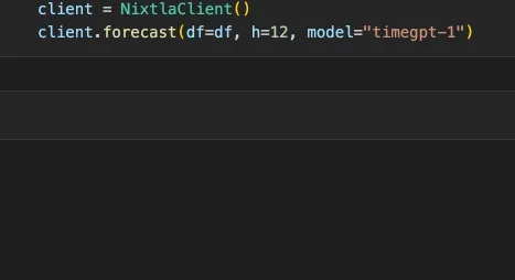 Animated demo of multiple foundation models in the NixtlaClient